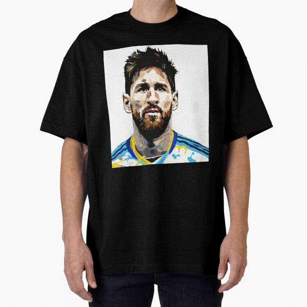 Lionel Messi Oversized T-Shirt Bring Match Day Fire to Match Day Hype around FIFA World Cup 2026, Cristiano Ronaldo, Haaland and CR7, Spain and Netherlands, Goal Celebration Energy, Supporter Heritage, Football Icons and Worldwide Tournament Joy;