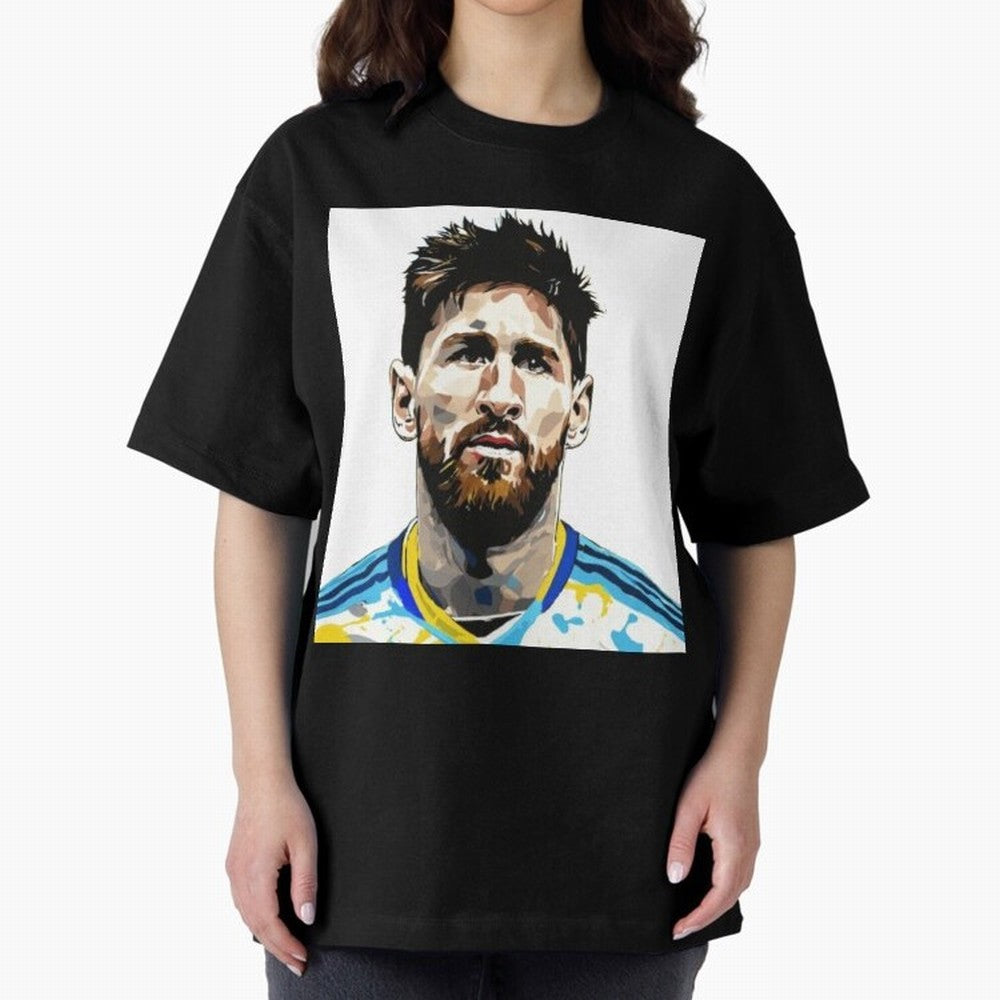 Lionel Messi Oversized T-Shirt Bring Match Day Fire to Match Day Hype around FIFA World Cup 2026, Cristiano Ronaldo, Haaland and CR7, Spain and Netherlands, Goal Celebration Energy, Supporter Heritage, Football Icons and Worldwide Tournament Joy;