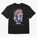 Lionel Messi Captain Argentina Oversized T-Shirt Treasure Match Day Hype around FIFA World Cup 2026 Group Stage, Messi, Brazil, Tournament Hype, Historic Matchups, Family Viewing Parties and Global Sports Pride; Made for Die Hard Supporters, Soccer