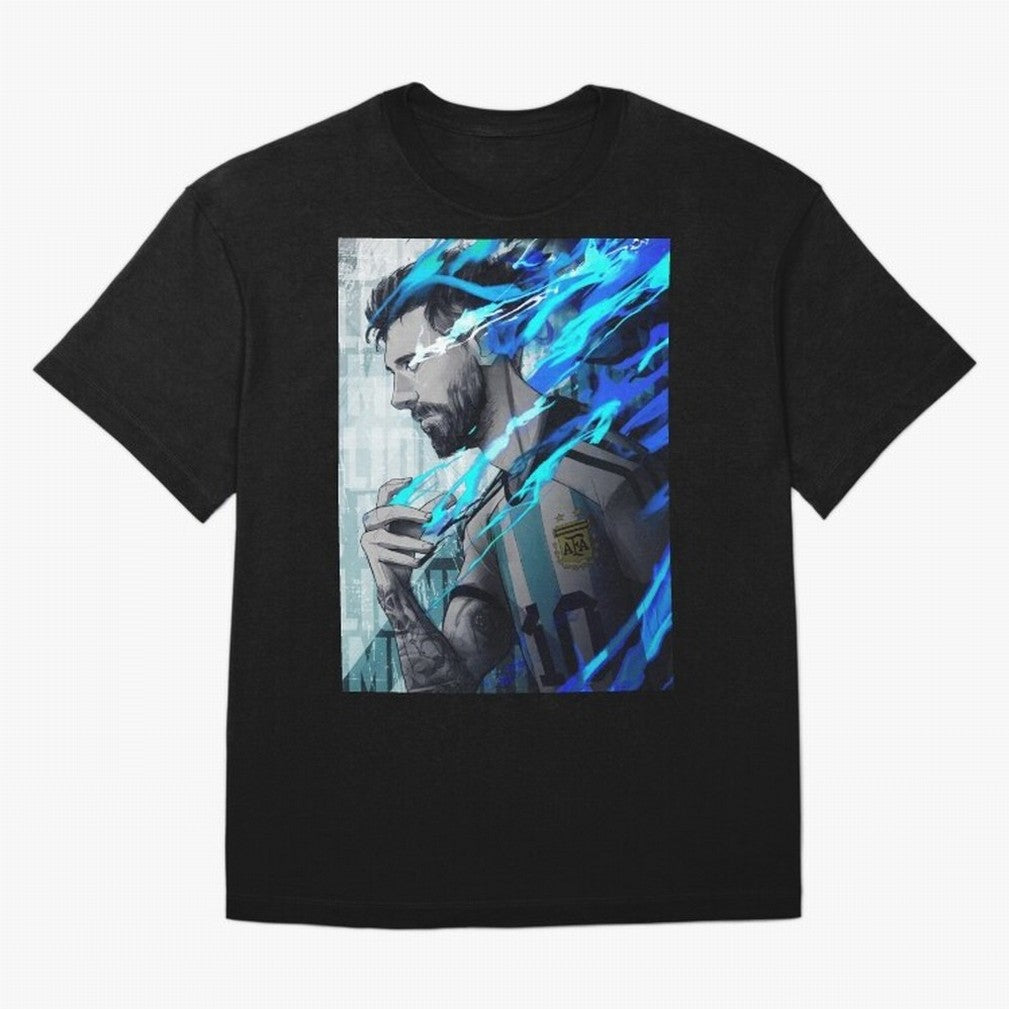 LIONEL MESSI NEW GOAL CELEBRATION ILLUSTRATION 2023 2024 Oversized T-Shirt Make Your Look Match FIFA World Cup 2026 for Fans of Messi, Neymar and Mbappe and Brazil, Bringing Champion Mindset, Group Stage Buzz, Knockout Tension and Passionate Fan