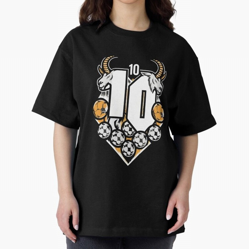 GOAT (Lionel Messi) design Boxy T-Shirt Show Championship Spirit for Global Football Passion for FIFA World Cup 2026 Group Stage, Made for CR7 and Messi, England, France and Netherlands, Global Supporter Spirit, Legendary Goals, National Colors and