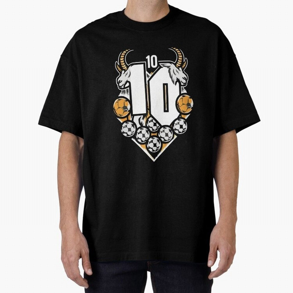 GOAT (Lionel Messi) design Boxy T-Shirt Show Championship Spirit for Global Football Passion for FIFA World Cup 2026 Group Stage, Made for CR7 and Messi, England, France and Netherlands, Global Supporter Spirit, Legendary Goals, National Colors and