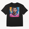 Vibrant Artistic Portrait of Lionel Messi (GOAT) - Digital painting (Version 3) Classic T-Shirt Celebrate Rivalries and Pride in the FIFA World Cup 2026 Journey through Mbappe and Neymar Highlights, Argentina Pride, Worldwide Fan Energy, Dramatic