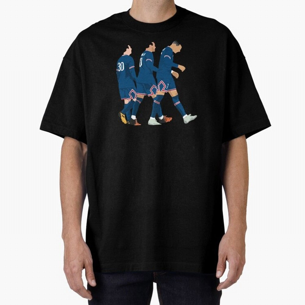Messi Neymar Mbappe Chilling Classic T-Shirt Enjoy the Biggest Football Party of Match Day Hype around FIFA World Cup 2026, CR7, Brazil, Portugal and Argentina, Championship Spirit, Famous Goals, Roaring Crowds and International Football Unity;