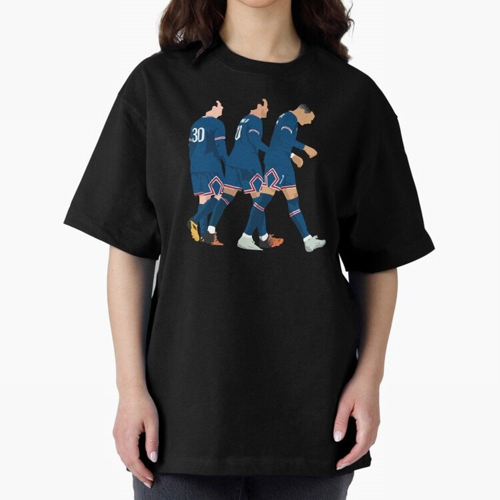 Messi Neymar Mbappe Chilling Classic T-Shirt Enjoy the Biggest Football Party of Match Day Hype around FIFA World Cup 2026, CR7, Brazil, Portugal and Argentina, Championship Spirit, Famous Goals, Roaring Crowds and International Football Unity;