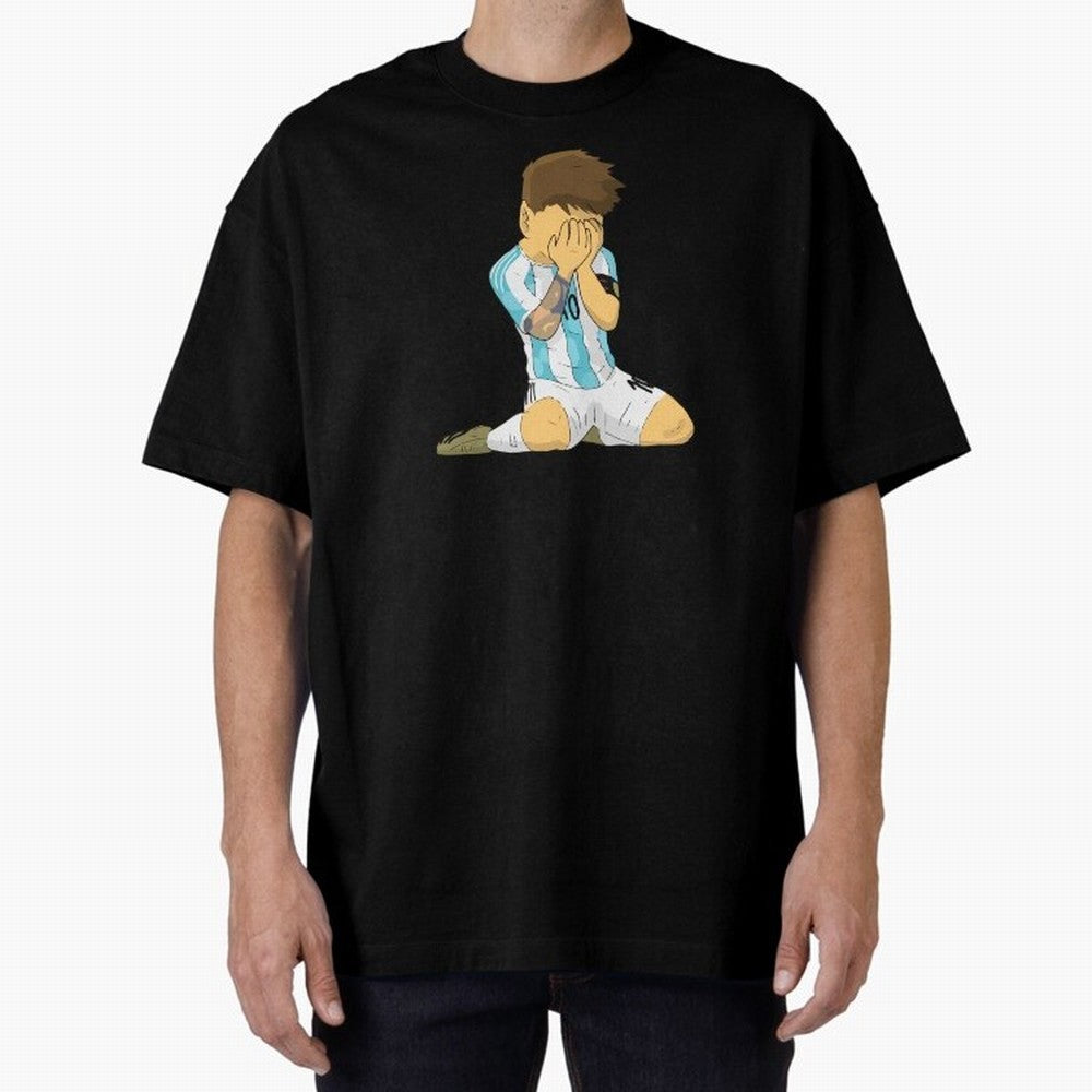 Messi Copa America Moment Oversized T-Shirt Make Memories around FIFA World Cup 2026 for Fans of Haaland and Argentina, Bringing Football Passion, Legendary Performances, Festival Vibes and Supporter Community; Perfect for People Who Love