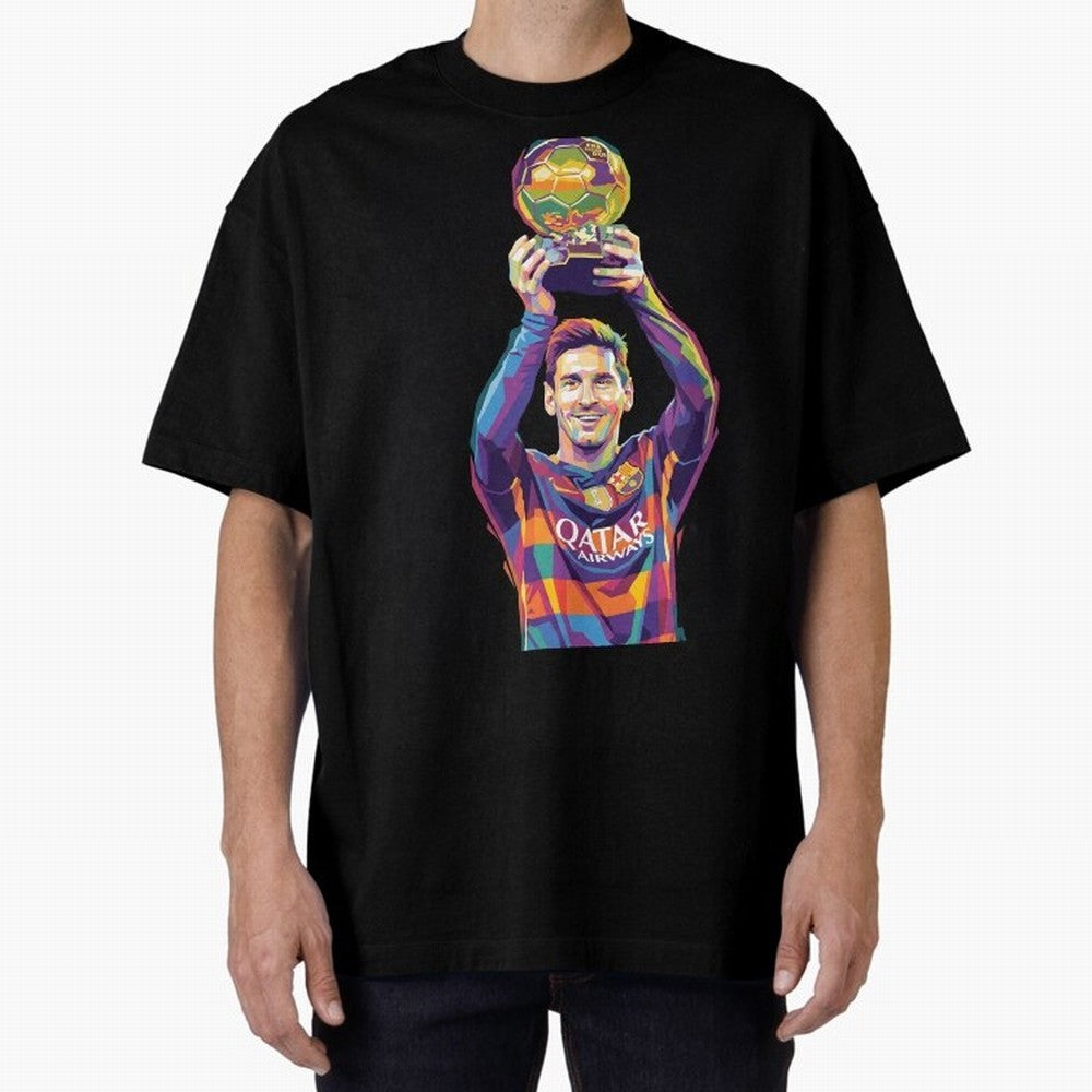 Messi Wpap Classic T-Shirt Feel the Roar of Match Day Hype around FIFA World Cup 2026, Messi and Cristiano Ronaldo, England and Germany, Sports Nostalgia, International Competition, Famous Players and Unforgettable Victories; Made for Collectors