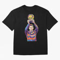 Messi Wpap Classic T-Shirt Feel the Roar of Match Day Hype around FIFA World Cup 2026, Messi and Cristiano Ronaldo, England and Germany, Sports Nostalgia, International Competition, Famous Players and Unforgettable Victories; Made for Collectors