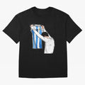 Art Messi Illustration Classic T-Shirt Show Up for the Glory of the FIFA World Cup 2026 Group Stage Journey through Haaland and Mbappe Highlights, Argentina, France and Brazil Pride, Supporter Pride, Iconic Celebrations, Legendary Names and Global