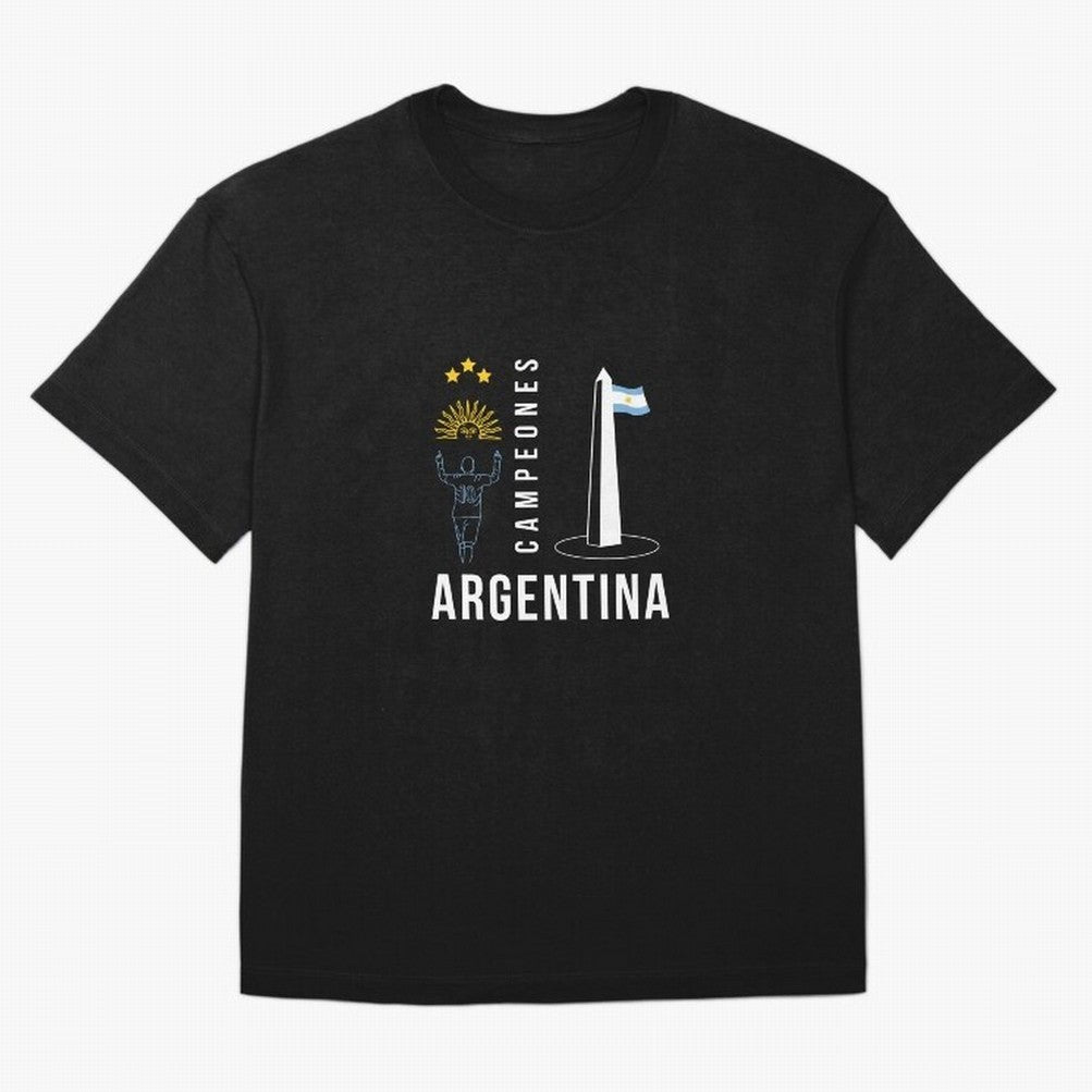 Argentina Campeon Essential T-Shirt Refresh Match Day Hype around FIFA World Cup 2026 Group Stage, CR7 and Messi, Portugal, Vintage Soccer Flavor, Modern Football Stars, National Flags and Final Night Emotion; Ideal for Fans Who Follow Messi,