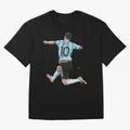 Messi 10 The Goat Oversized T-Shirt Celebrate Football Dreams Across FIFA World Cup 2026 Group Stage for Fans of Messi, Neymar and Mbappe and Spain and Netherlands, Bringing Sports Nostalgia, International Competition, Famous Players and