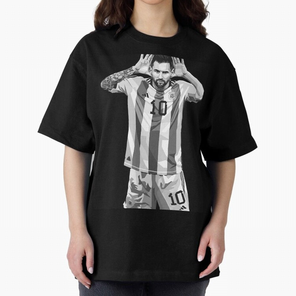 Messi grayscale Classic T-Shirt Feel Global Football Passion for FIFA World Cup 2026, Highlighting Messi, CR7 and Mbappe, Portugal, Football Passion, Legendary Performances, Festival Vibes and Supporter Community; Ideal for Fans Who Follow Messi,