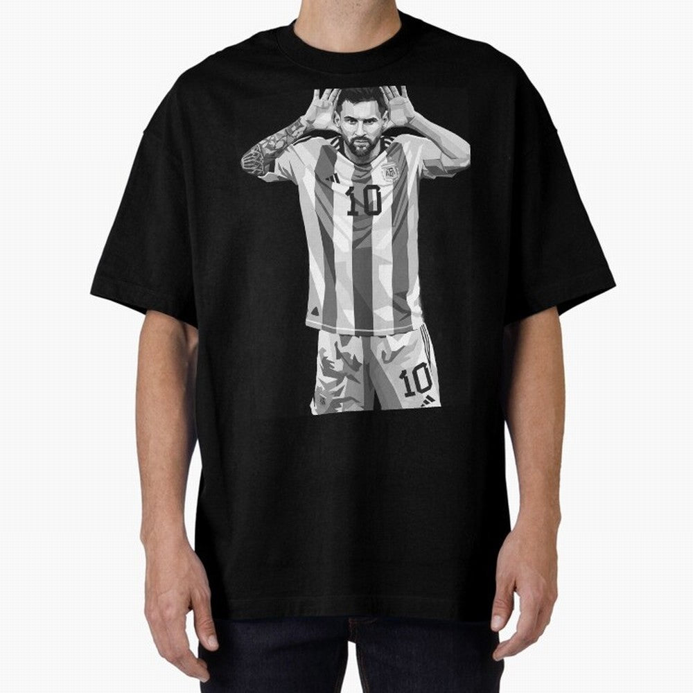 Messi grayscale Classic T-Shirt Feel Global Football Passion for FIFA World Cup 2026, Highlighting Messi, CR7 and Mbappe, Portugal, Football Passion, Legendary Performances, Festival Vibes and Supporter Community; Ideal for Fans Who Follow Messi,