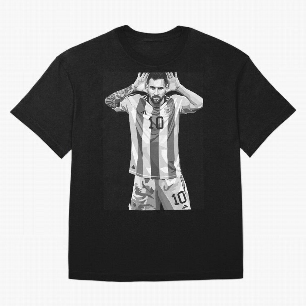 Messi grayscale Classic T-Shirt Feel Global Football Passion for FIFA World Cup 2026, Highlighting Messi, CR7 and Mbappe, Portugal, Football Passion, Legendary Performances, Festival Vibes and Supporter Community; Ideal for Fans Who Follow Messi,
