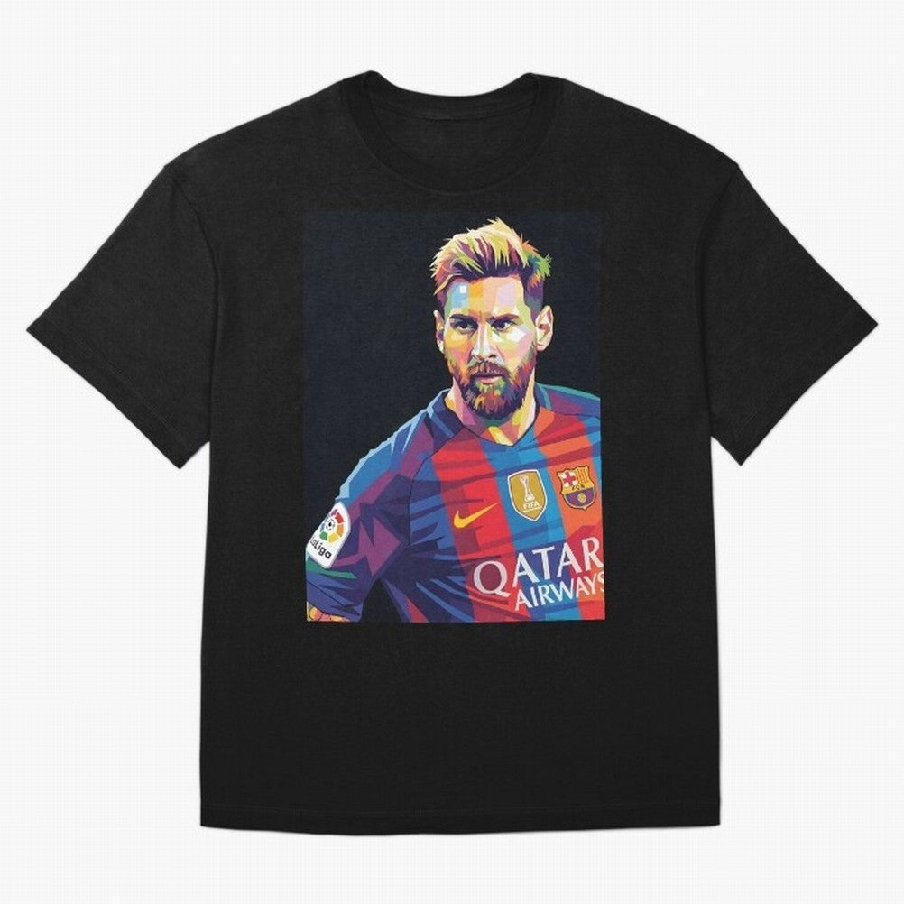Messi Wpap Oversized T-Shirt Celebrate National Team Dreams in the FIFA World Cup 2026 USA Canada Mexico Journey through Neymar Highlights, Spain Pride, Sports Nostalgia, International Competition, Famous Players and Unforgettable Victories; Built