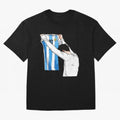 Lionel Messi holding his shirt, Argentina copa america Classic T-Shirt Represent Fans Who Live for the FIFA World Cup 2026 USA Canada Mexico Journey through Messi, CR7 and Mbappe Highlights, Portugal, Spain and Germany Pride, Retro Football Energy,