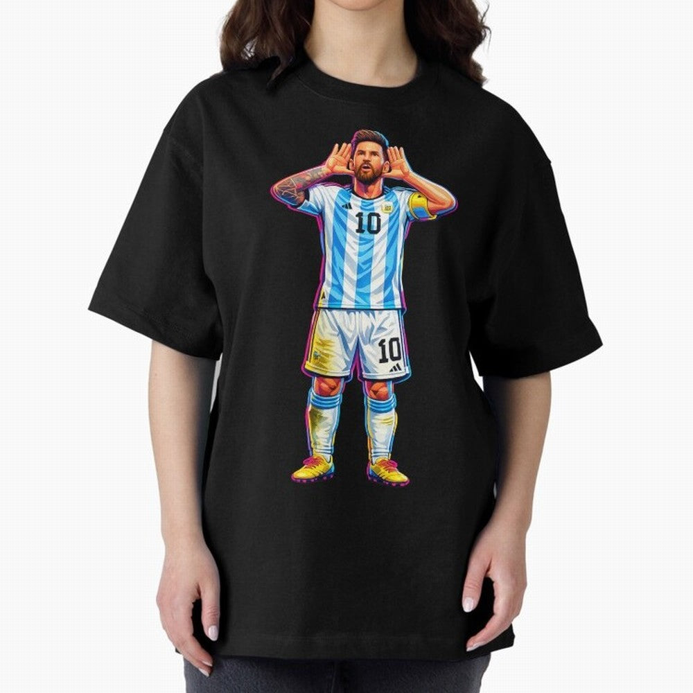 Messi Celebration Classic T-Shirt Show Passion for the Stars of FIFA World Cup 2026 Featuring CR7, Portugal, Spain and Germany Energy, Stadium Memories, Football Loyalty, International Chants and Championship Tradition; Created for Match Day