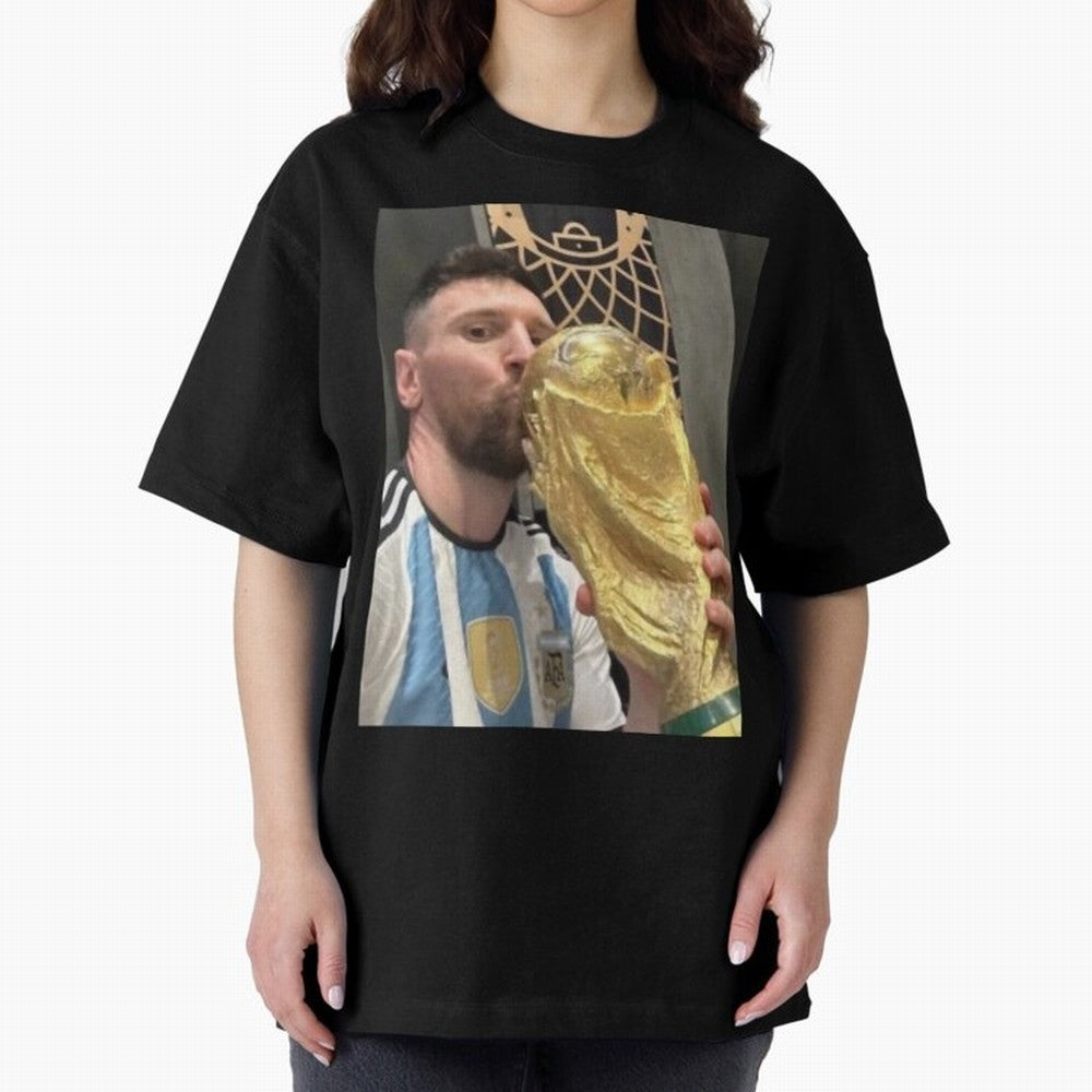lionel Messi Oversized T-Shirt Show Fan Pride Across the FIFA World Cup 2026 Journey through Haaland and Mbappe Highlights, England, France and Netherlands Pride, Global Supporter Spirit, Legendary Goals, National Colors and Tournament Celebration;