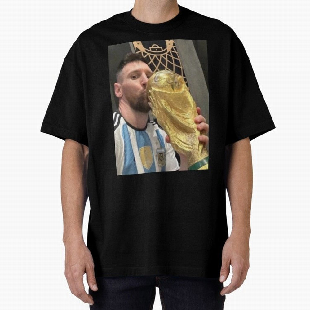 lionel Messi Oversized T-Shirt Show Fan Pride Across the FIFA World Cup 2026 Journey through Haaland and Mbappe Highlights, England, France and Netherlands Pride, Global Supporter Spirit, Legendary Goals, National Colors and Tournament Celebration;