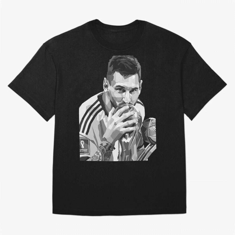 Messi grayscale Oversized T-Shirt Build FIFA World Cup 2026 Group Stage Centered on Cristiano Ronaldo, England and Germany Energy, Game Day Rituals, Football Legends, Country Pride and the Road to the Final; Made for Collectors Who Enjoy Iconic