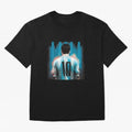 Lionel Messi Oversized T-Shirt Show Fan Pride Across FIFA World Cup 2026 Group Stage Centered on Mbappe and Neymar, Netherlands Energy, Championship Spirit, Famous Goals, Roaring Crowds and International Football Unity; Ideal for Fans Who Follow