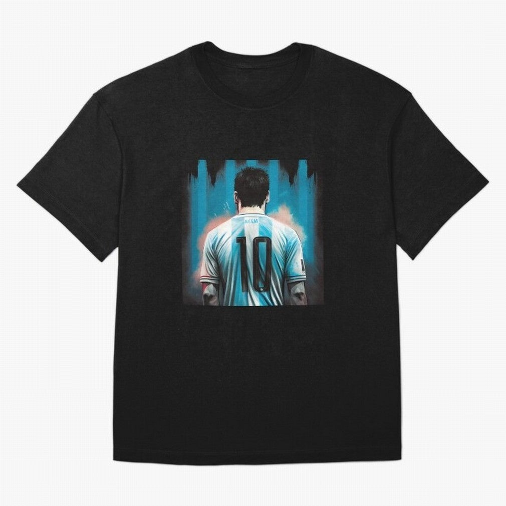 Lionel Messi Oversized T-Shirt Show Fan Pride Across FIFA World Cup 2026 Group Stage Centered on Mbappe and Neymar, Netherlands Energy, Championship Spirit, Famous Goals, Roaring Crowds and International Football Unity; Ideal for Fans Who Follow