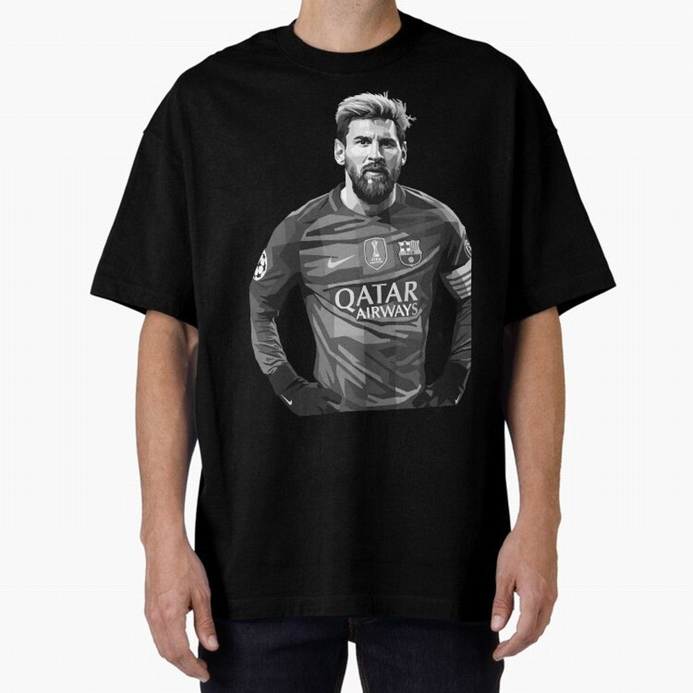 Messi grayscale Classic T-Shirt Show Passion for the Stars of FIFA World Cup 2026 Group Stage with Messi, CR7 and Mbappe, Portugal Energy, Football Festival Excitement, Trophy Ambitions, Country Rivalries and Star Player Buzz; Perfect for