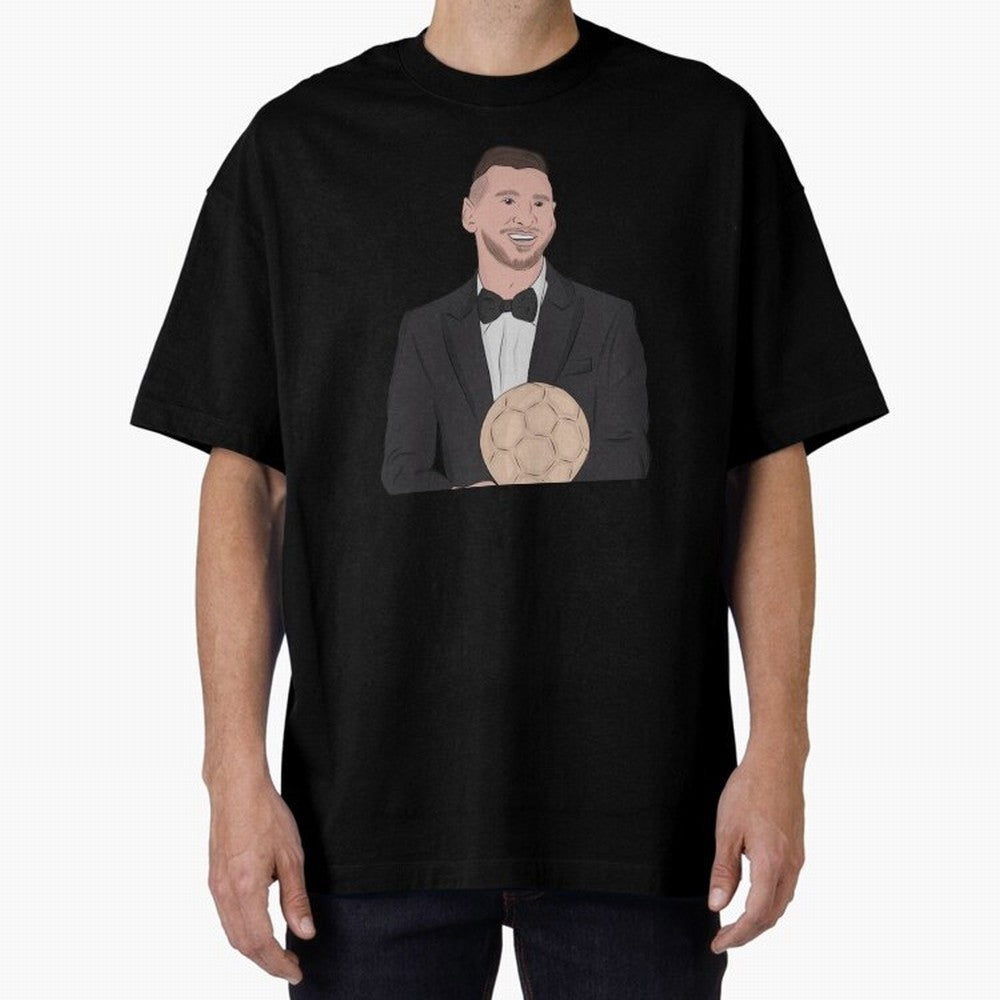 Lionel Messi 2023 Ballon d'Or Classic T-Shirt Celebrate Rivalries and Pride in FIFA World Cup 2026 Group Stage Spirit, Centered on England, France and Netherlands, Messi, Soccer Culture, Superstar Moments, National Team Dreams and Competitive Fire;