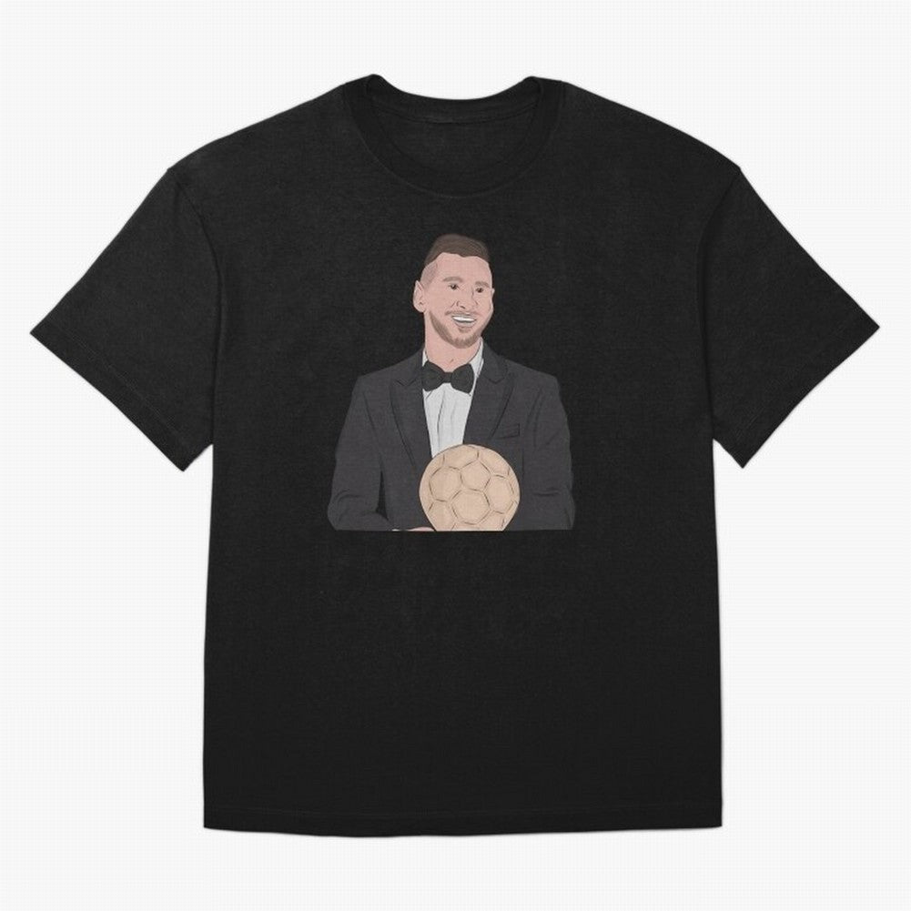 Lionel Messi 2023 Ballon d'Or Classic T-Shirt Celebrate Rivalries and Pride in FIFA World Cup 2026 Group Stage Spirit, Centered on England, France and Netherlands, Messi, Soccer Culture, Superstar Moments, National Team Dreams and Competitive Fire;