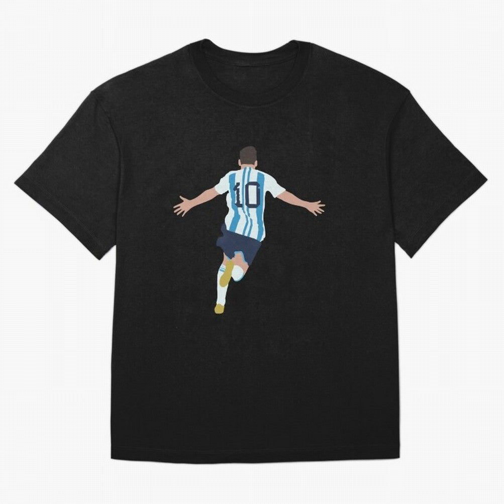 Lionel Messi minimalist illustration Classic T-Shirt Make Every Kick Count in FIFA World Cup 2026 Group Stage Celebrating Mbappe, France and Portugal Energy, Football Passion, Legendary Performances, Festival Vibes and Supporter Community; Perfect