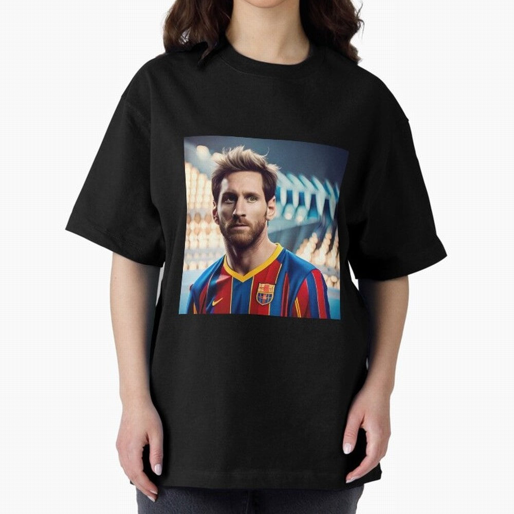 Messi Photo Realistic Paint Art Classic T-Shirt Capture FIFA World Cup 2026 Group Stage Centered on Cristiano Ronaldo, England and Germany Energy, Fan Favorite Moments, National Team Passion, Big Match Drama and Soccer History; Ideal for Fans Who