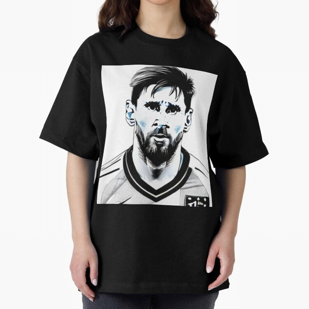 Lionel Messi Oversized T-Shirt Make Your Look Match FIFA World Cup 2026 USA Canada Mexico for Fans of Mbappe and Neymar and England, Bringing Global Supporter Spirit, Legendary Goals, National Colors and Tournament Celebration; Created for Match