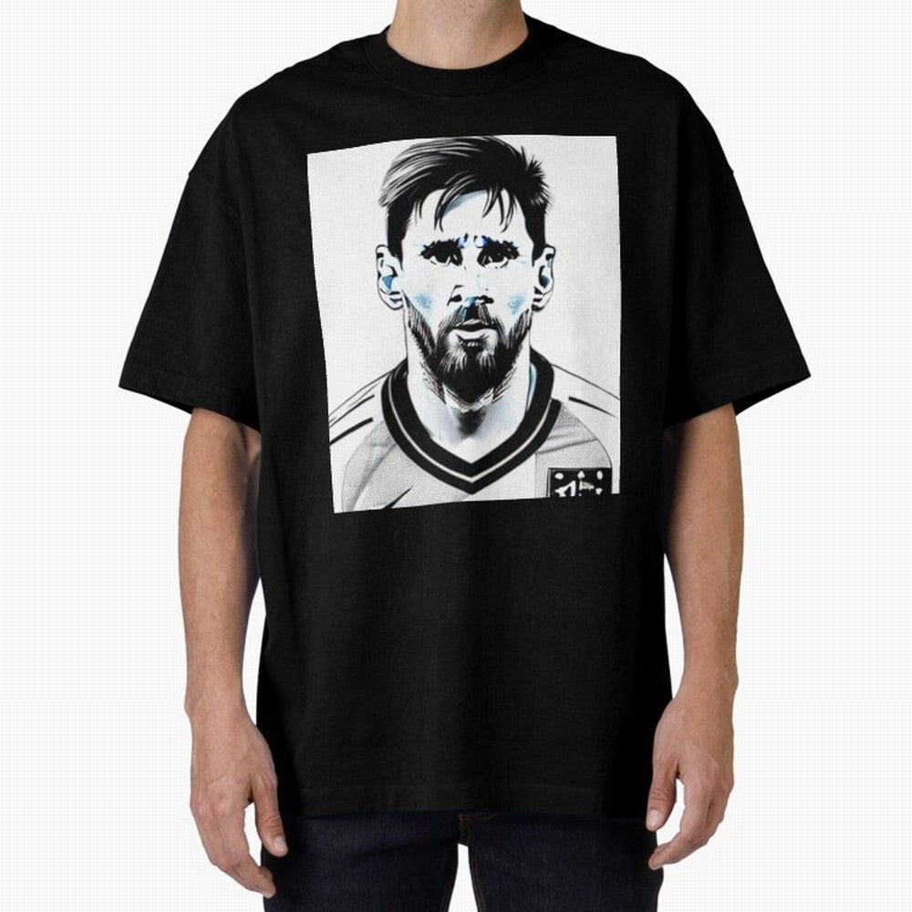 Lionel Messi Oversized T-Shirt Make Your Look Match FIFA World Cup 2026 USA Canada Mexico for Fans of Mbappe and Neymar and England, Bringing Global Supporter Spirit, Legendary Goals, National Colors and Tournament Celebration; Created for Match