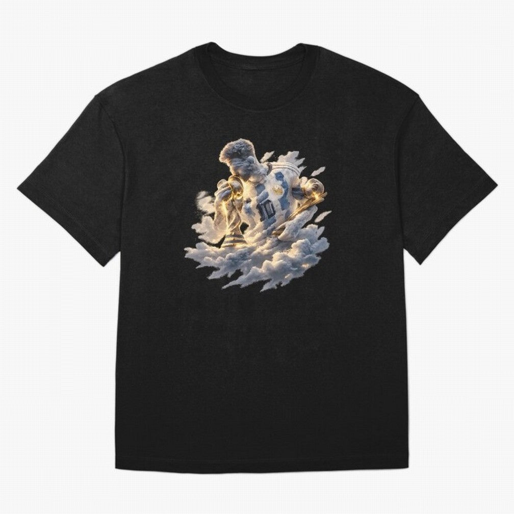 Lionel Messi ¨C Divine Number 10 Oversized T-Shirt Elevate the FIFA World Cup 2026 Journey through Messi and Cristiano Ronaldo Highlights, France and Portugal Pride, Retro Football Energy, Iconic Rivalries, Trophy Chase Drama and Stadium