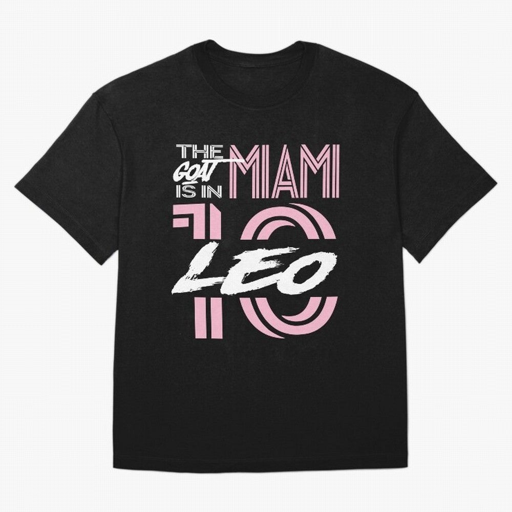 Leo the Goat Is In Miami Classic T-Shirt Experience the Global Stage of FIFA World Cup 2026 USA Canada Mexico Featuring Haaland and Mbappe, Argentina and Brazil Energy, Championship Spirit, Famous Goals, Roaring Crowds and International Football