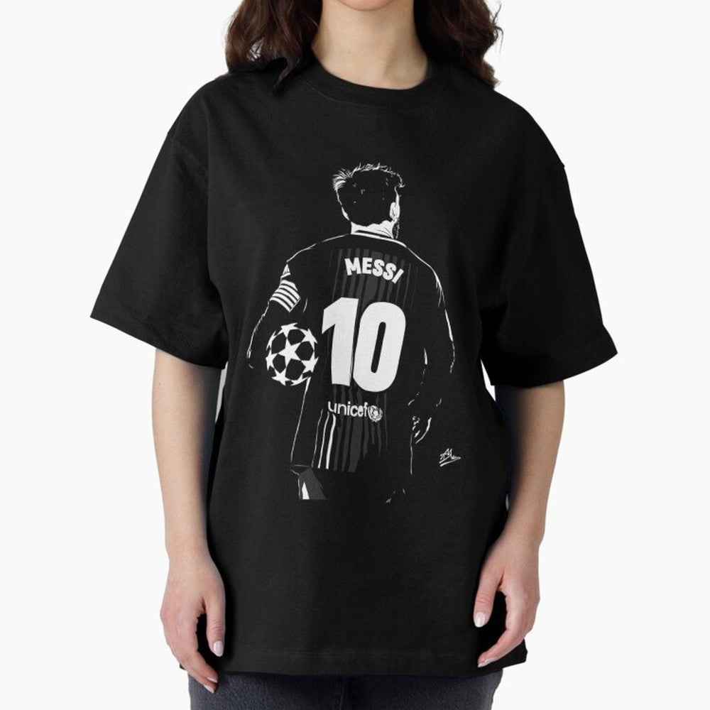Lionel Messi Oversized T-Shirt Bring Home the FIFA World Cup 2026 Group Stage Journey through Cristiano Ronaldo Highlights, Spain and Netherlands Pride, Worldwide Fan Energy, Dramatic Goals, Stadium Lights and Championship Celebrations; Created for