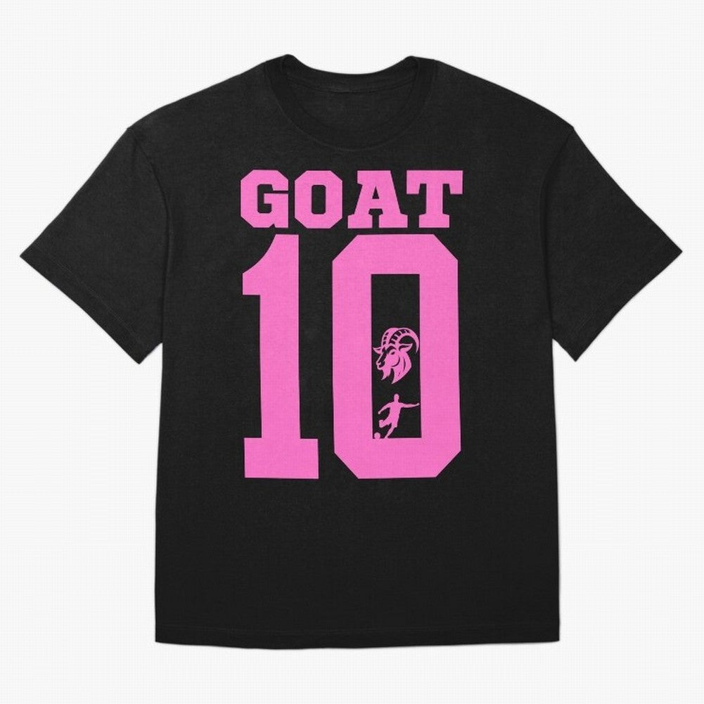Miami Champions The Goat 10 Oversized T-Shirt Relive Global Football Passion for FIFA World Cup 2026, Capturing Cristiano Ronaldo, Spain and Netherlands, Retro Football Energy, Iconic Rivalries, Trophy Chase Drama and Stadium Atmosphere; Built for