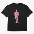 Lionel Messi Vector Oversized T-Shirt Follow the Road to FIFA World Cup 2026 USA Canada Mexico Highlighting Haaland, France Energy, Stadium Memories, Football Loyalty, International Chants and Championship Tradition; Ideal for Fans Who Follow