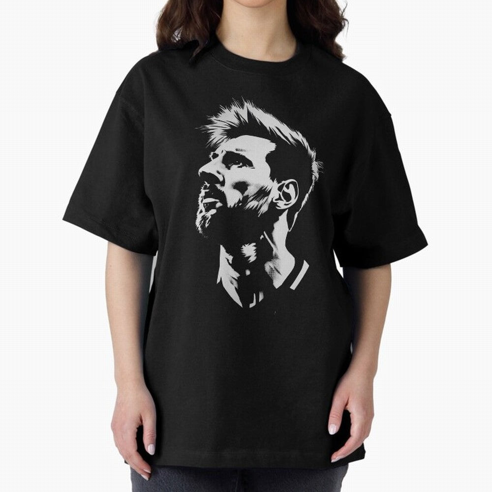 Messi Stencil Graphic poster design Classic T-Shirt Bring International Match Energy to Global Football Passion for FIFA World Cup 2026, Driven by Messi, Neymar and Mbappe, Germany, Championship Spirit, Famous Goals, Roaring Crowds and