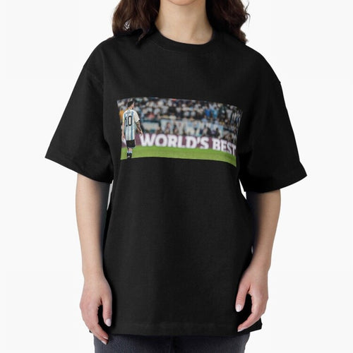 Argentina Leo Messi world best picture Oversized T-Shirt Honor the Football Icons of Match Day Hype around FIFA World Cup 2026 Group Stage, Haaland and Mbappe, Germany, Football History, Final Match Energy, Crowd Noise and Once in a Lifetime