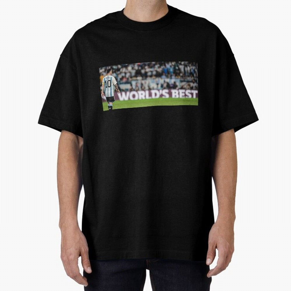 Argentina Leo Messi world best picture Oversized T-Shirt Honor the Football Icons of Match Day Hype around FIFA World Cup 2026 Group Stage, Haaland and Mbappe, Germany, Football History, Final Match Energy, Crowd Noise and Once in a Lifetime