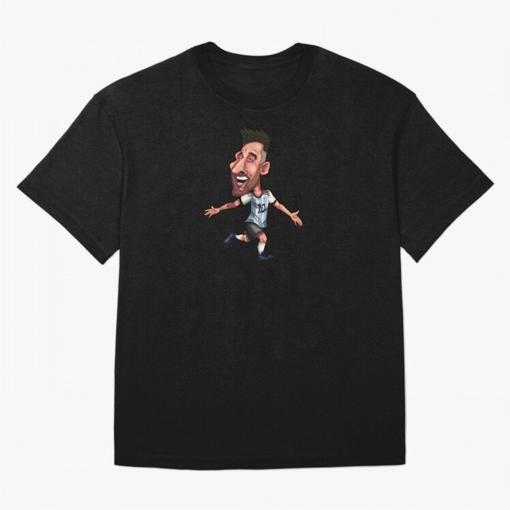 Lionel Messi Sticker Oversized T-Shirt Show Passion for the Stars of FIFA World Cup 2026 Group Stage for Fans of Messi and England, France and Netherlands, Bringing Goal Celebration Energy, Supporter Heritage, Football Icons and Worldwide