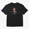 Lionel Messi Sticker Oversized T-Shirt Show Passion for the Stars of FIFA World Cup 2026 Group Stage for Fans of Messi and England, France and Netherlands, Bringing Goal Celebration Energy, Supporter Heritage, Football Icons and Worldwide