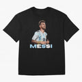 Lionel Messi Oversized T-Shirt Cheer for Match Day Hype around FIFA World Cup 2026, Messi and Cristiano Ronaldo, Brazil, Sports Nostalgia, International Competition, Famous Players and Unforgettable Victories; Great for Supporters Who Love