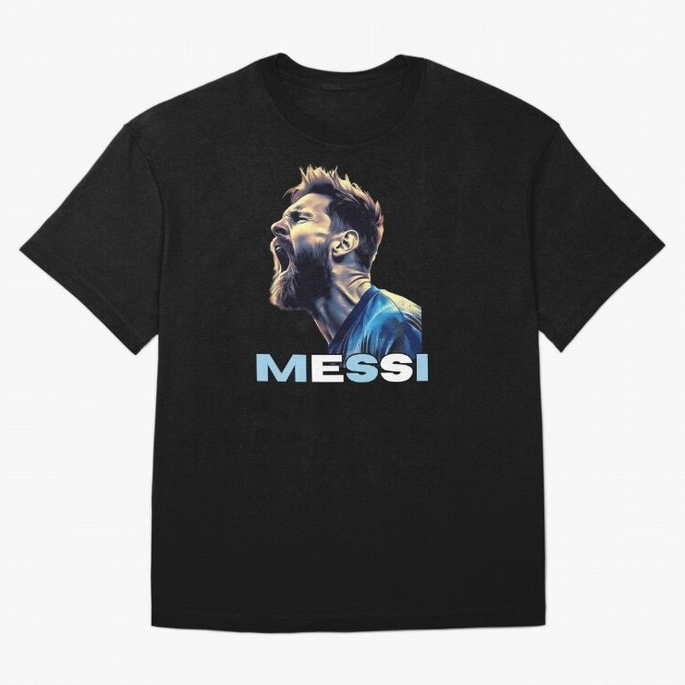 Lionel Messi Classic T-Shirt Honor the Beautiful Game during Match Day Hype around FIFA World Cup 2026 Group Stage, Messi, Argentina, France and Brazil, Retro Football Energy, Iconic Rivalries, Trophy Chase Drama and Stadium Atmosphere; Great for