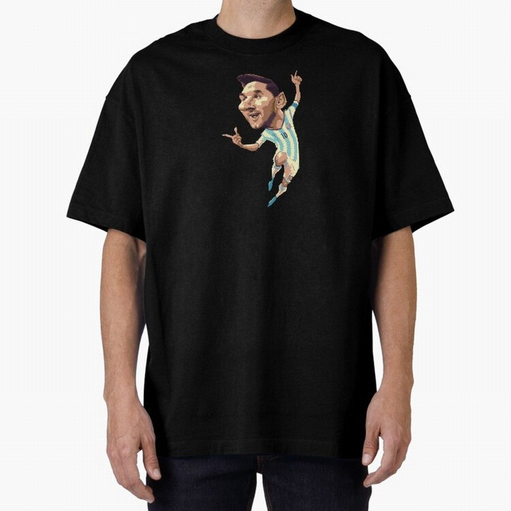 Lionel Messi Oversized T-Shirt Feel International Energy from FIFA World Cup 2026 Centered on CR7, Argentina Energy, Stadium Memories, Football Loyalty, International Chants and Championship Tradition; Great for Watch Parties, Sports Bars, Family