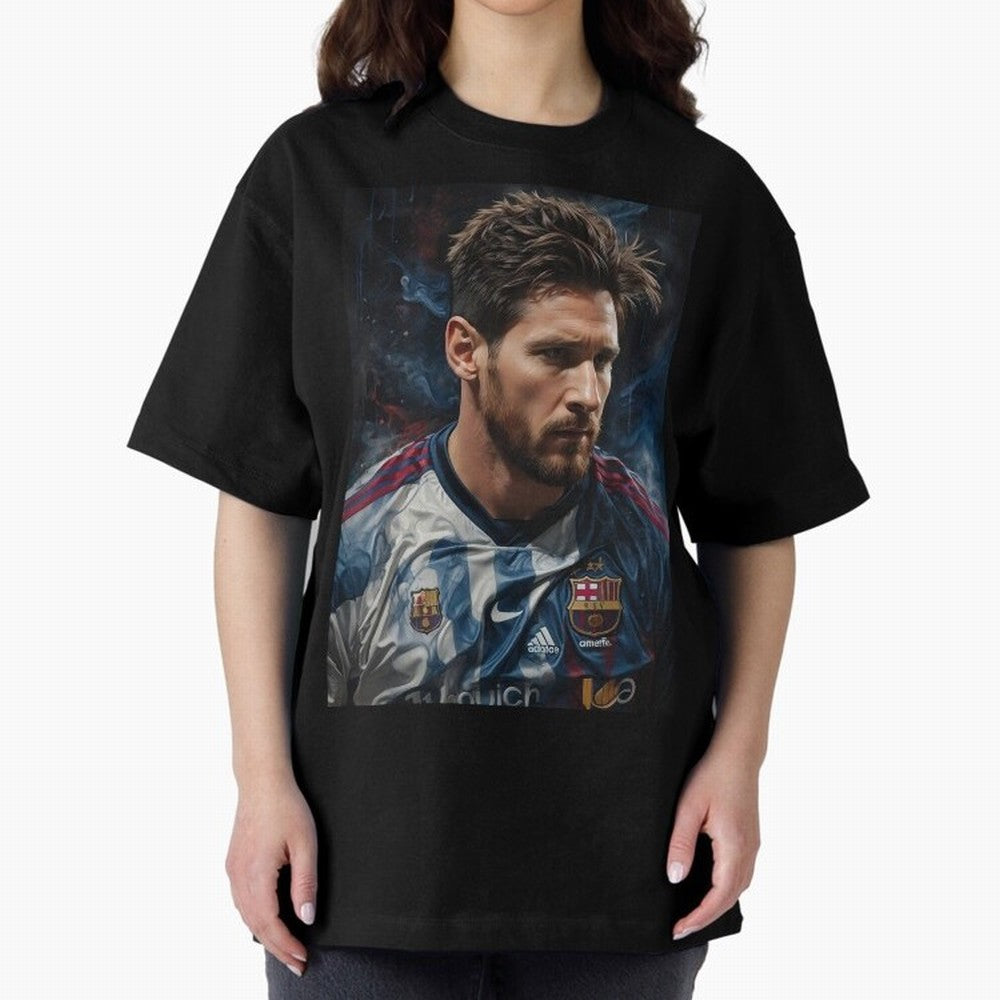Argentina World Champs Messi Number Oversized T-Shirt Join the Countdown to FIFA World Cup 2026 USA Canada Mexico Celebrating Neymar, Argentina Energy, Sports Nostalgia, International Competition, Famous Players and Unforgettable Victories; Ideal