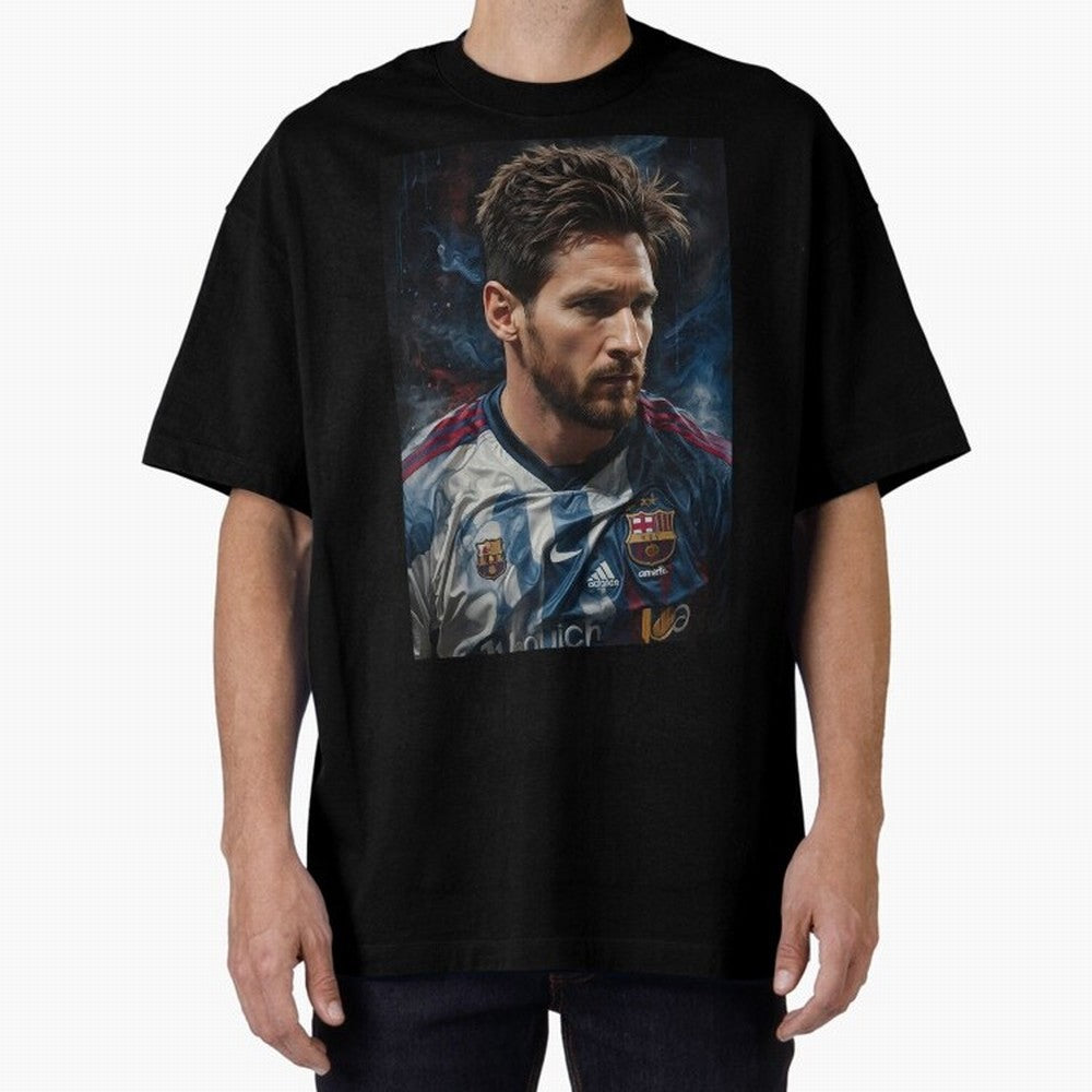 Argentina World Champs Messi Number Oversized T-Shirt Join the Countdown to FIFA World Cup 2026 USA Canada Mexico Celebrating Neymar, Argentina Energy, Sports Nostalgia, International Competition, Famous Players and Unforgettable Victories; Ideal