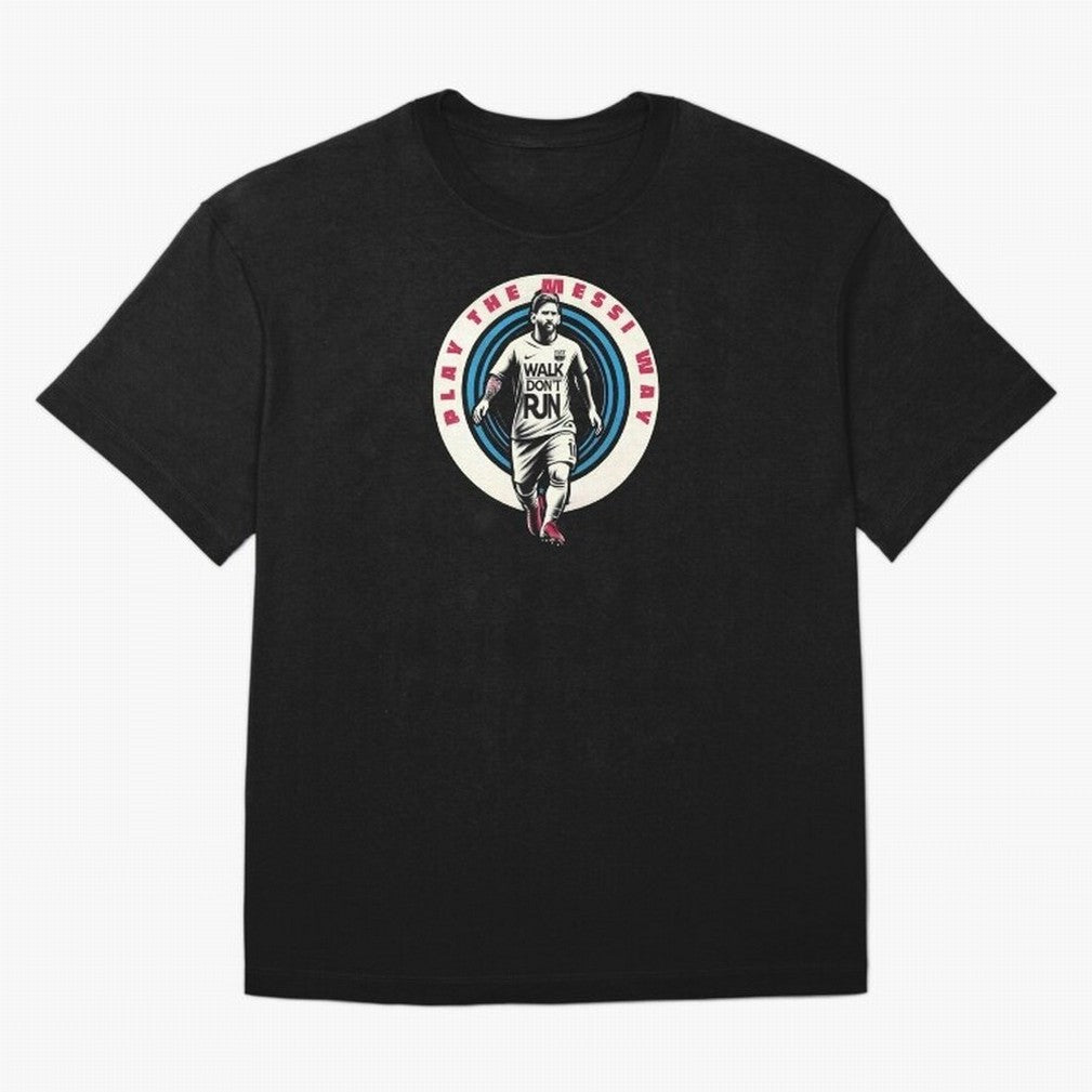 Play the Messi Way Classic T-Shirt Bring Global Tournament Vibes to Global Football Passion for FIFA World Cup 2026, Made for CR7, Brazil, Supporter Pride, Iconic Celebrations, Legendary Names and Global Match Day Energy; Ideal for Football Dads,
