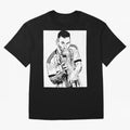 Lionel Messi white and black art Oversized T-Shirt Show Love for Legendary Goals in FIFA World Cup 2026 Group Stage Spirit, Highlighting Argentina and Brazil, Neymar, Classic Soccer Heritage, Championship Pressure, Fan Loyalty and International